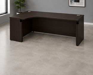 Executive 72" W x 48" D Left-Hand Bow Front Corner Desk – $300 📦 Florida