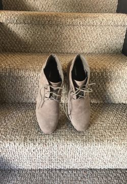 Women’s, Size 14 Ankle Boot, Taupe; also in brown.