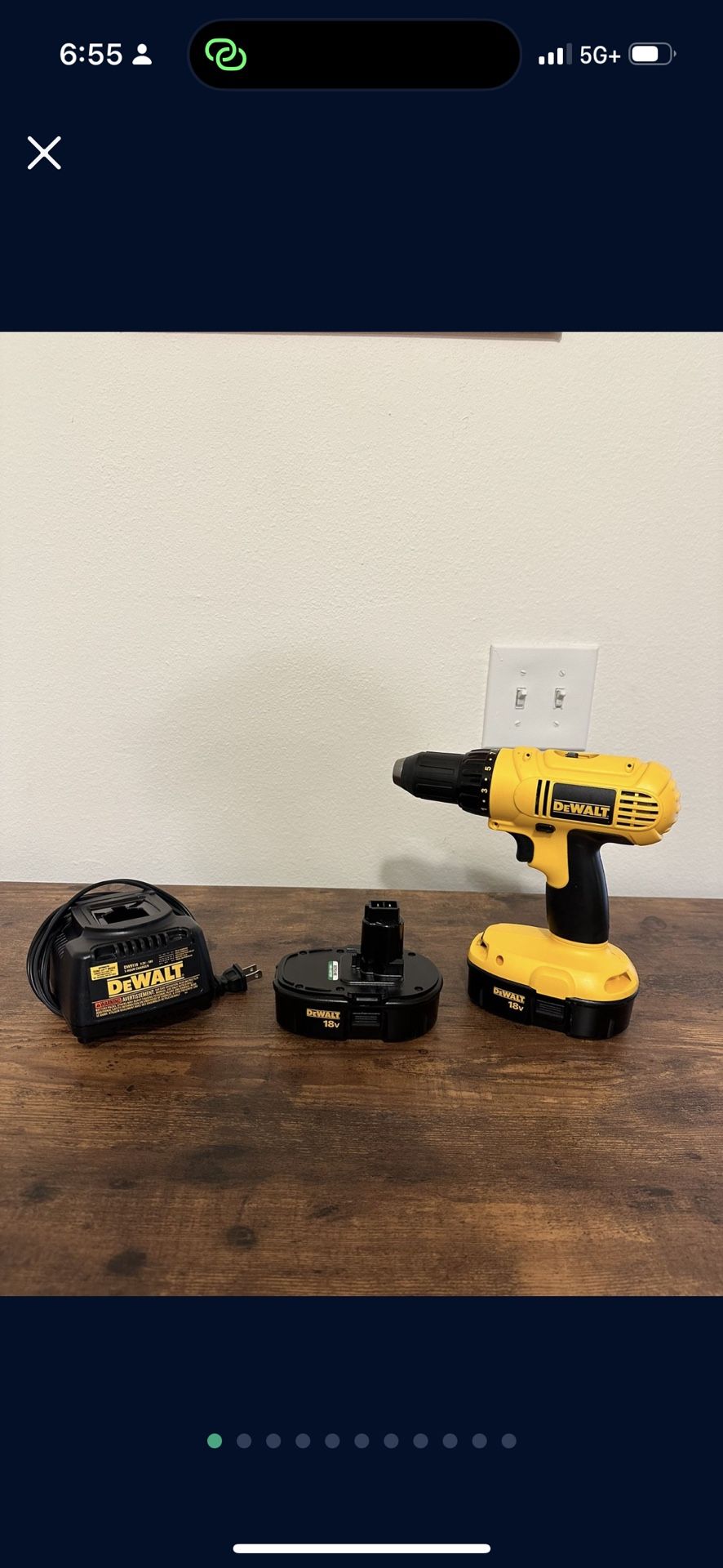 DEWALT DC970 18v CORDLESS DRILL DRIVER KIT