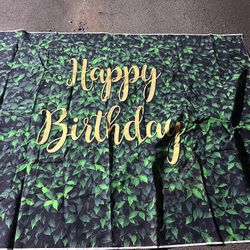 Happy Birthday Backdrop 