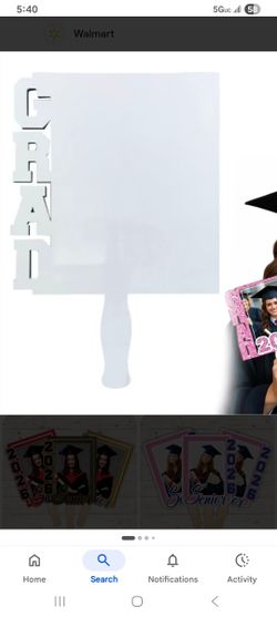 Graduation Wood Paddles SUBLIMATION