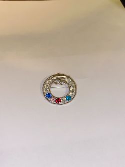 Vtg DCE Sterling Mothers Birthstone Brooch