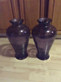 Purple vases