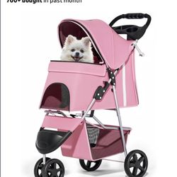 Pink Dog Stroller 
