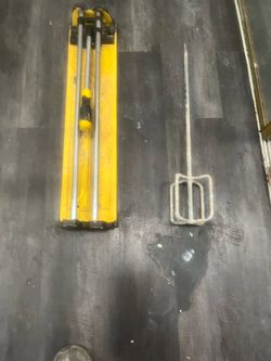 21” ceramic tile cutter and mortar mixing beater