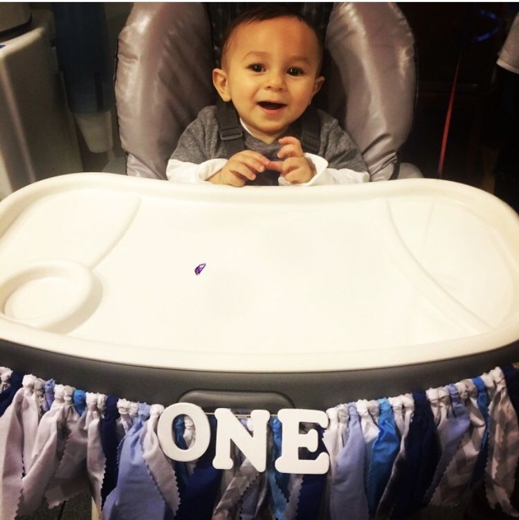 High Chair (Custom Made) Birthday Banner