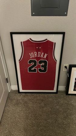 Framed Michael Jordan Jersey