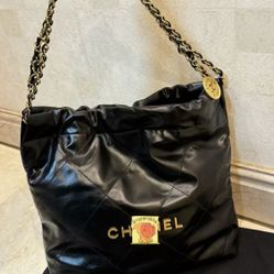 black Leather Handbag