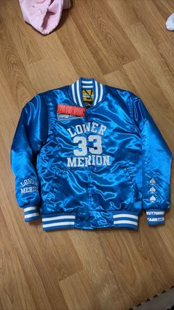 Lower Merion #33 Satin Varsity Bomber Jacket