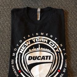 NEW Ducati Italy New York Special Edition Motorcycle Sports Soft Cotton Tee T-shirt