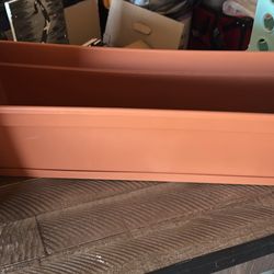 Terracotta Rectangular Plastic Planter Box