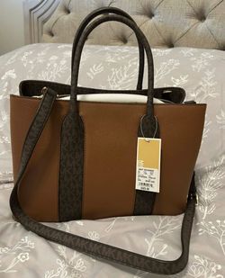 Michael Kors Brown Leather Tote Bag