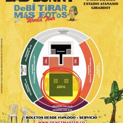 BAD BUNNY CONCERT TICKET (ONE) - MEDELLIN, COLOMBIA SUNDAY 1/25