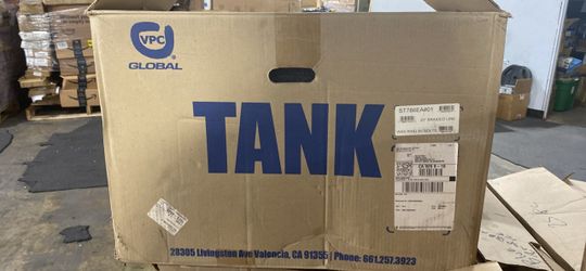 VPC Global Toilet Tank with Braided Line and Wax Ring
