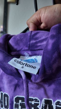 Colortone Purple Tie-Dye Hoodie Size Small