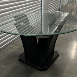 Venice 54" Glass Dining Table