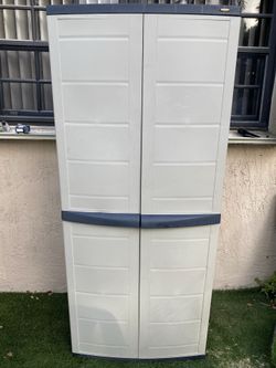 Plastic Storage Cabinet with Shelves - Local Delivery Available for a Fee - See My Other Items😀