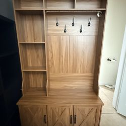 Storage For Mudroom Or Entrywall Cabinets And Hooks 