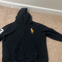 Polo Ralph Lauren Gold And Black Hoodie 