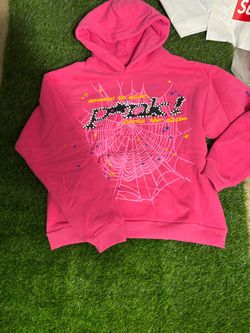 pink sp5der hoodie