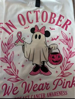 October we wear pink custom t shirt