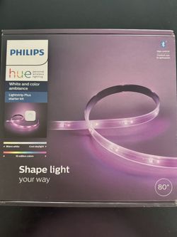 Philips Hue 6.6 ft. LED Smart Outdoor Color Changing Strip Light