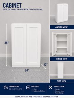 BRAND NEW WHITE STORAGE CABINETS