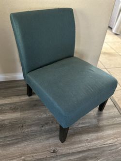 Two Accent Chairs Teal Color