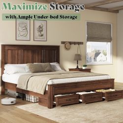 Farmhouse Queen Size Bed 