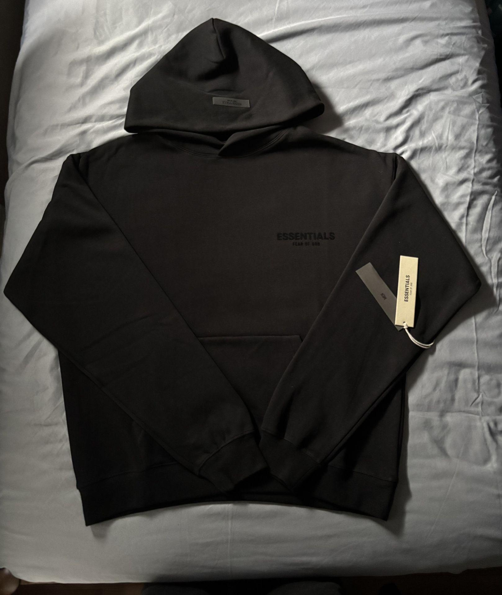 Fear of God Essentials Pullover Hoodie 'Stretch Limo'  Black