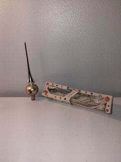 Vintage Shiny brite 1950's glass tree topper