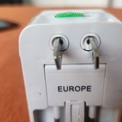 Like New Power Adapter Europe UK Japan Australia Travel  Electric Wall Plug For Phone,  Computer