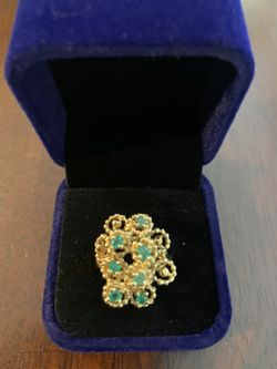 Vintage Emeralds And Gold Ring