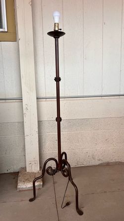 wrought-iron floor lamp
