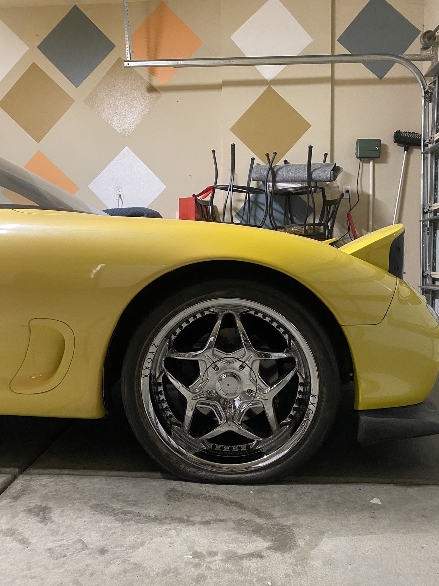 5x114.3 Zyoxx ZX4 Chrome Wheels & Tires (18s) for Sale in Diamond
