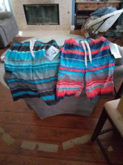 Boys Kanu Surf Swim Trunks Bathing Suits Size 10/12 Youth Y