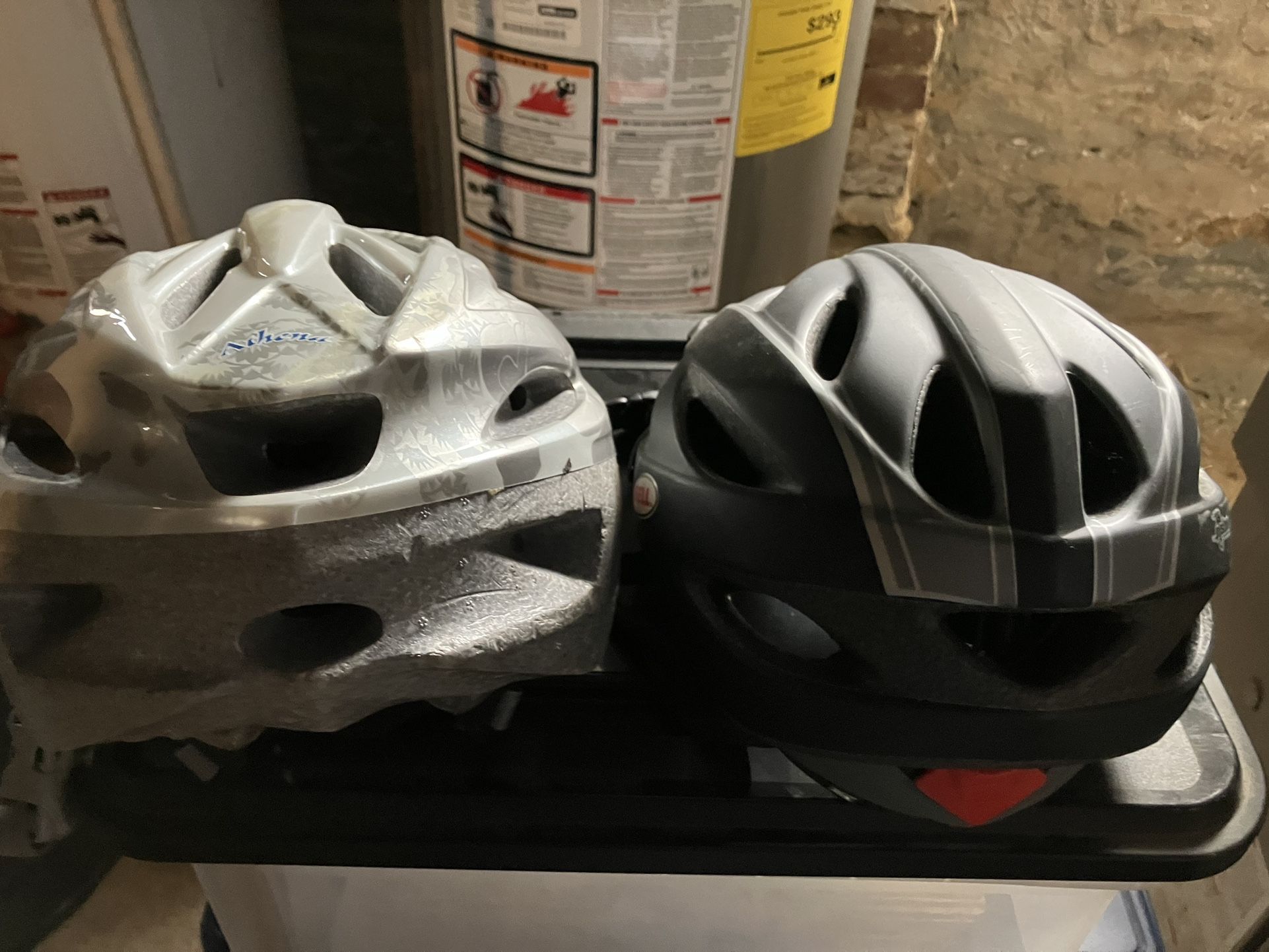 2 Bell Bike Helmets Never Used!