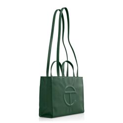 Telfar Medium Shopping Bag – Dark Olive Green 💚