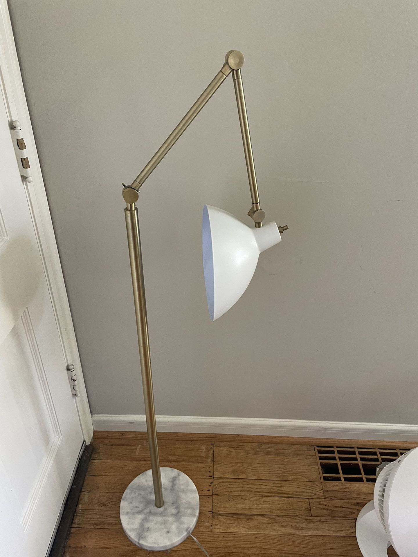 Project 62 Gold And White Floor Lamp