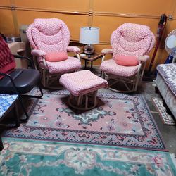 Very Comfortable Rocking Chairs With Rocking Ottoman 