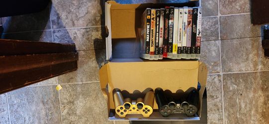 PS3 slim Console and Game Bundle with Two Controllers