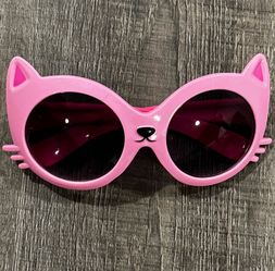 Little Kids Pink Kitty Cat Sunglasses