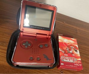 Pokemon Ruby Set - Nintendo Gameboy Advance SP & Vintage Playing / House cards