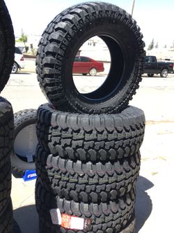 17” 4 new tires M/T LT265/70R17 10 ply
