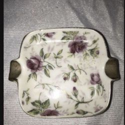 Tiny vintage porcelain ashtray $12