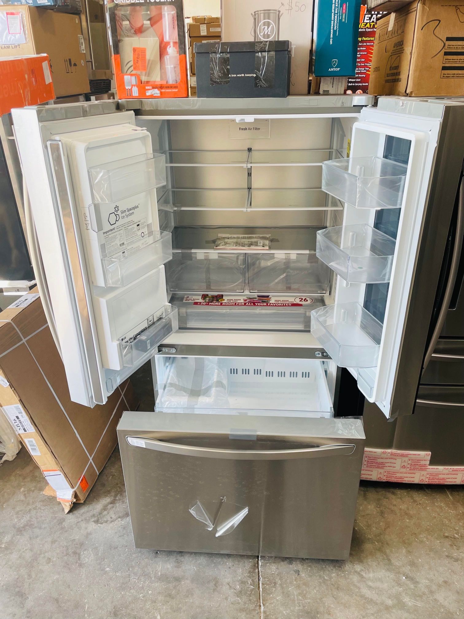 LG 25.5 Cu. Ft. French Door CounterDepth Smart Refrigerator with