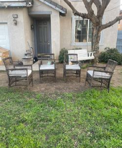 Four piece patio chairs outdoor patio chair set brand new patio outdoor furniture 🆕☑️🚎