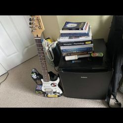 Electric Guitar And Mini Fridge 