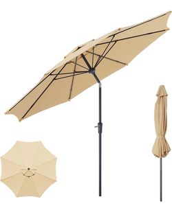 100% Brand New in box Beige Patio Umbrella Outdoor
