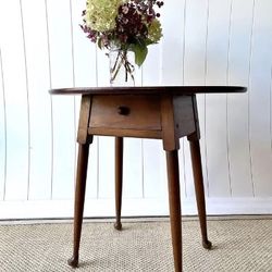 Antique Leopold Stickley Early Oval Side Table – Solid Cherry